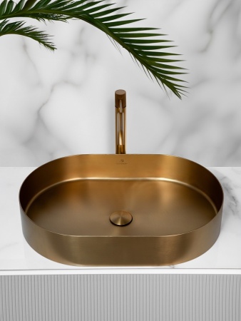 Раковина AltroBagno Eterno 001025 OrSp из нержавеющей стали