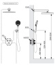 Душевая система с термостатом AltroBagno Bilancia 040417 BC