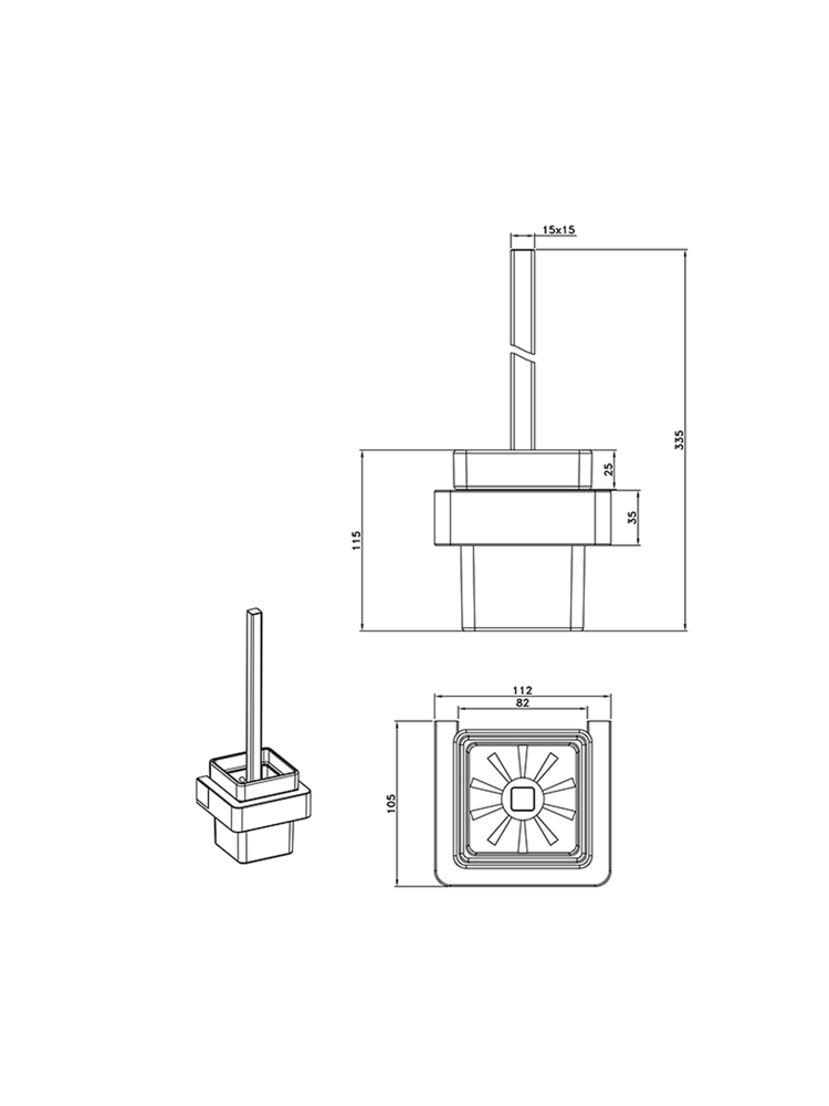 Ершик ALTROBAGNO Аперто (Aperto) 081203 MB