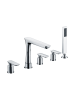 Смеситель для ванны на 5 отверстий AltroBagno Aperto 020102 Cr
