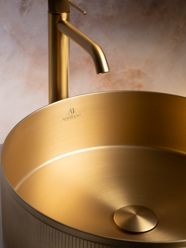 Раковина AltroBagno Costoso 001005 OrSp из нержавеющей стали