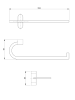 Полотенцедержатель ALTROBAGNO Люминозо (Luminoso) 081322 Cr