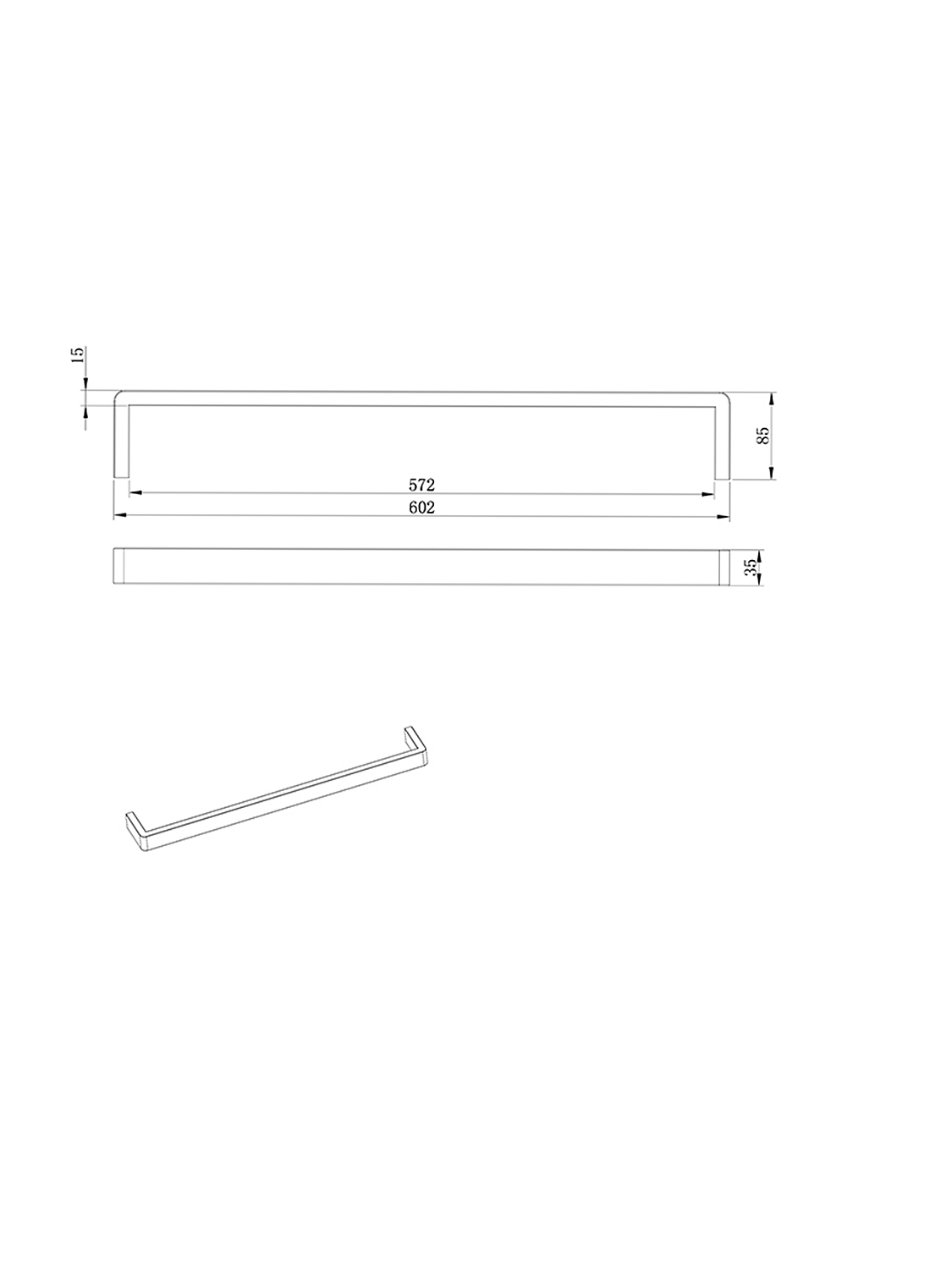 Полотенцедержатель AltroBagno Aperto 081303 MB