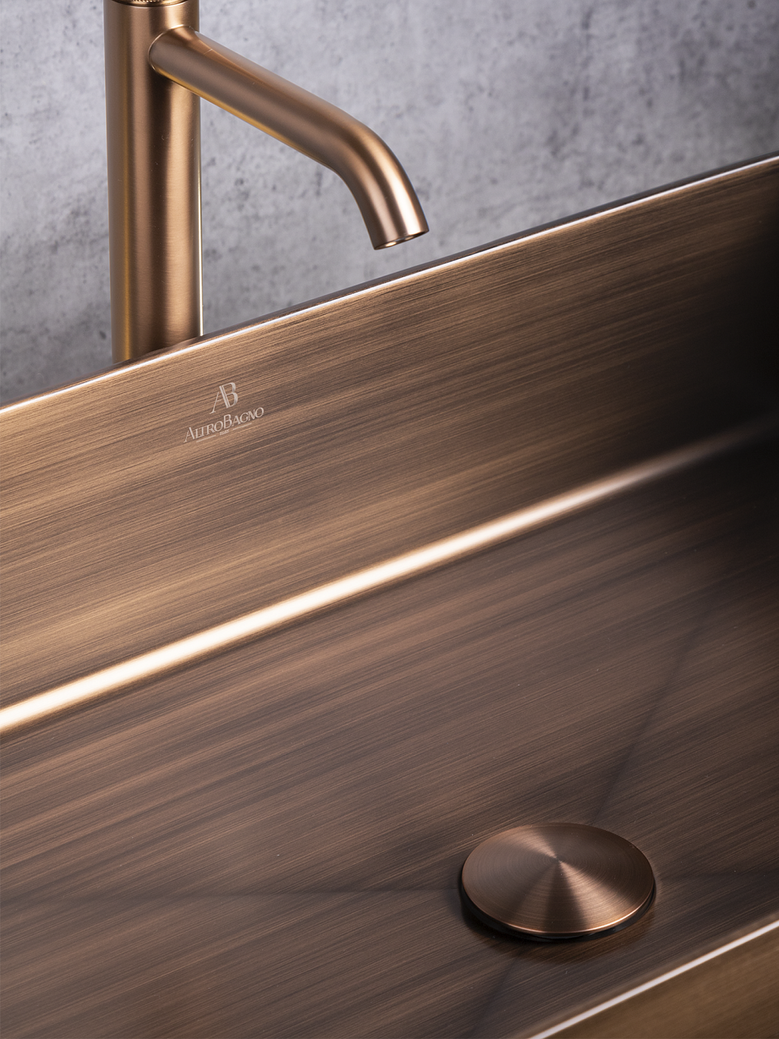 Раковина AltroBagno Solido 001024 BrAn из нержавеющей стали