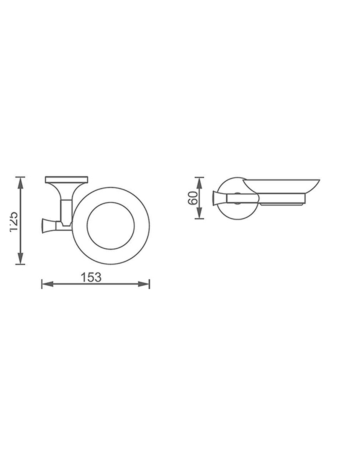 Мыльница подвесная AltroBagno Corposo 080709 Cr
