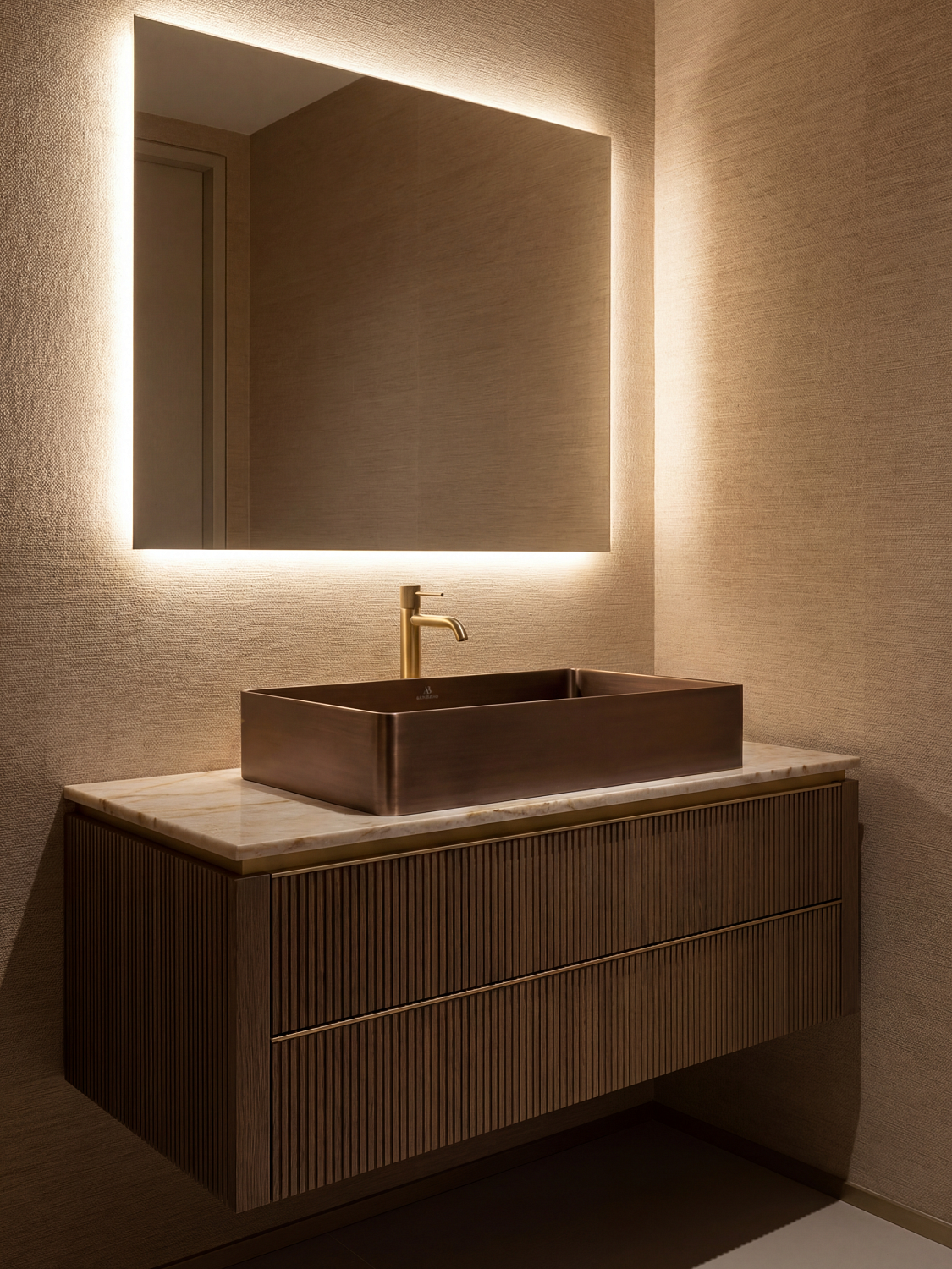 Раковина AltroBagno Solido 001024 BrAn из нержавеющей стали