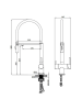 Смеситель для кухни с гибким изливом ALTROBAGNO Флуссо (Flusso) 050203 GM