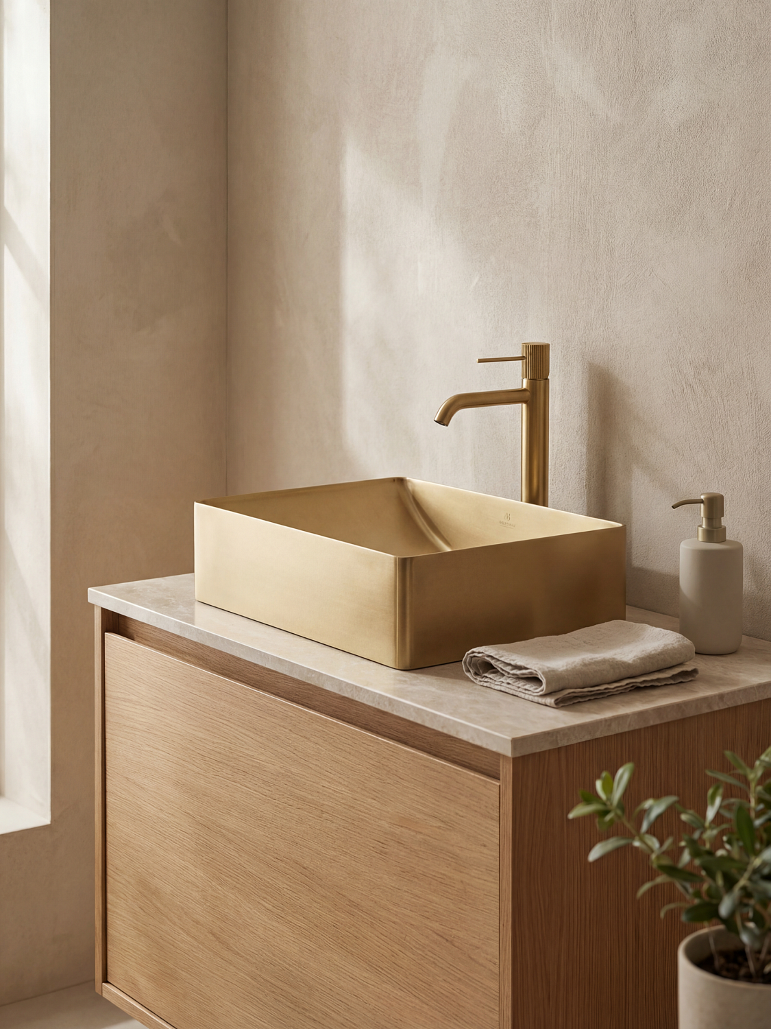 Раковина AltroBagno Futuro 001013 OrSp из нержавеющей стали