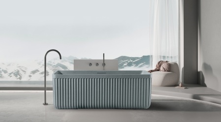 Ванна из искусственного камня AltroBagno Cinzia 090107 Granite Gray