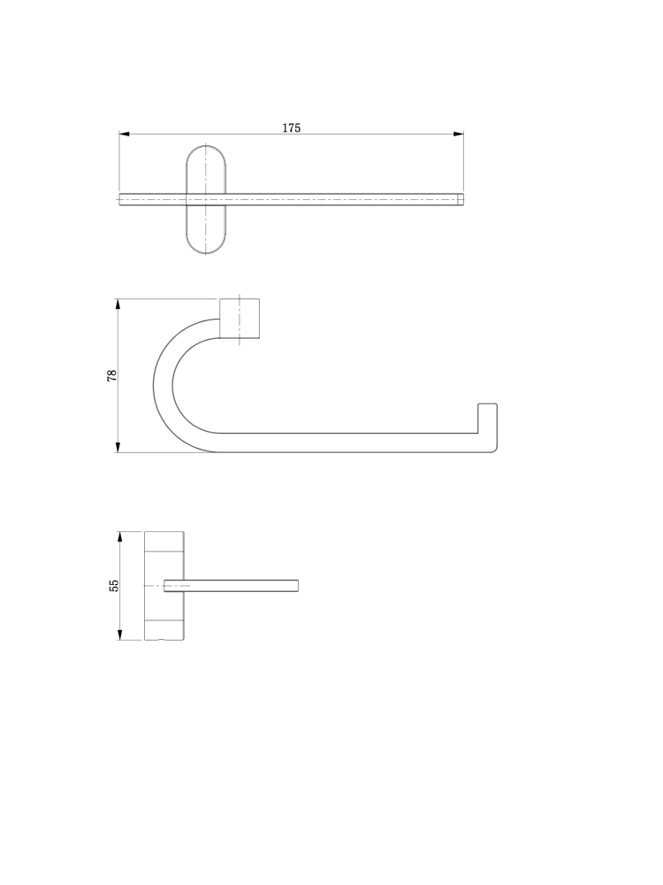 Держатель для туалетной бумаги ALTROBAGNO Люминозо (Luminoso) 080913 Cr