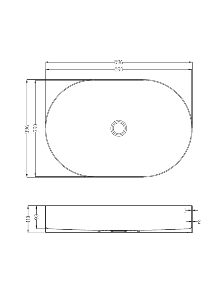 Раковина ALTROBAGNO Этерно (Eterno) 001027 RaSp из нержавеющей стали
