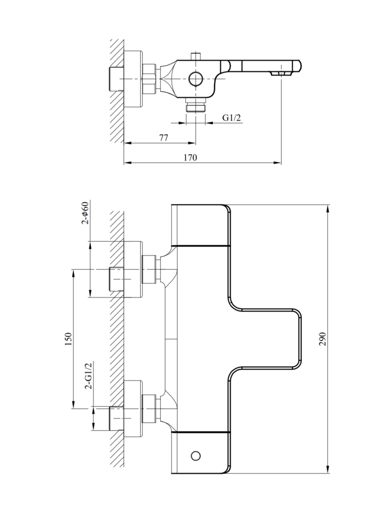 Смеситель для ванны ALTROBAGNO Ламберто (Lamberto) 0224 GM