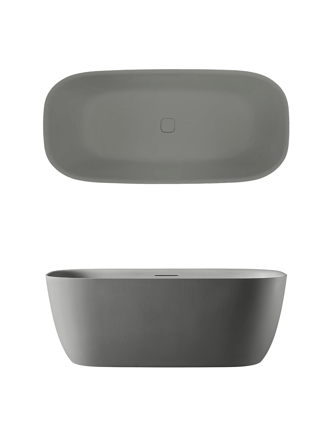 Ванна из искусственного камня AltroBagno Luciana 090224 Cement Grey