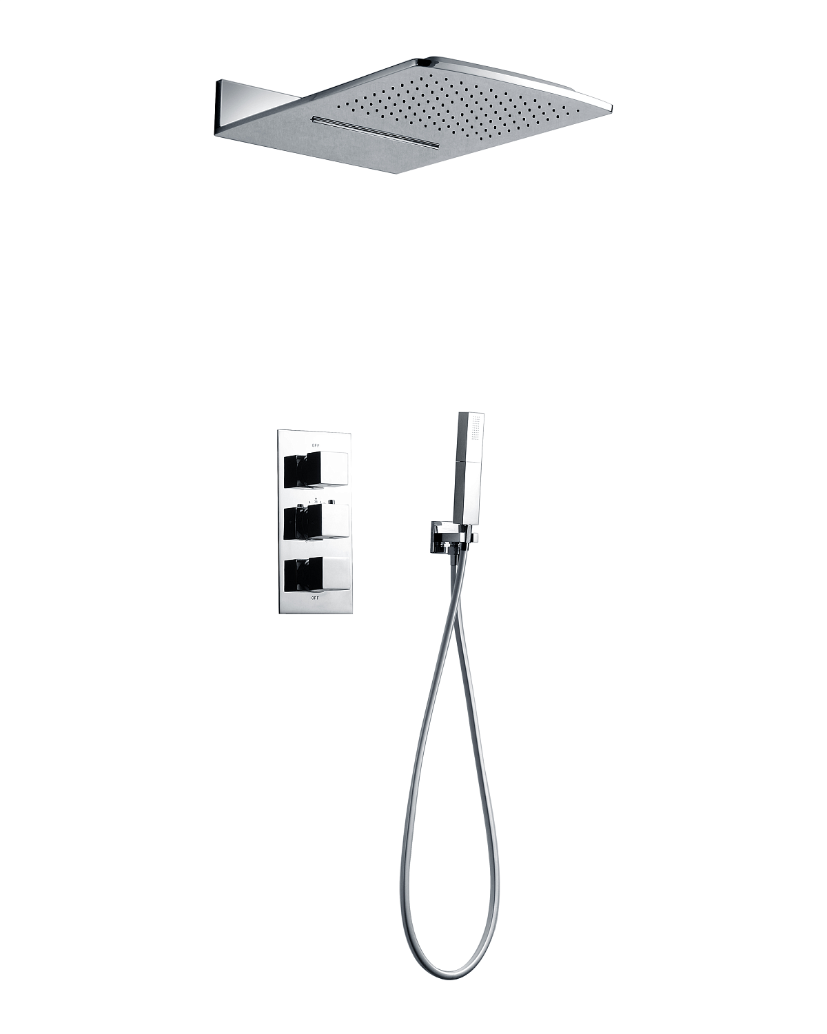 Встраиваемая душевая система с термостатом AltroBagno Cascata 040101 Cr