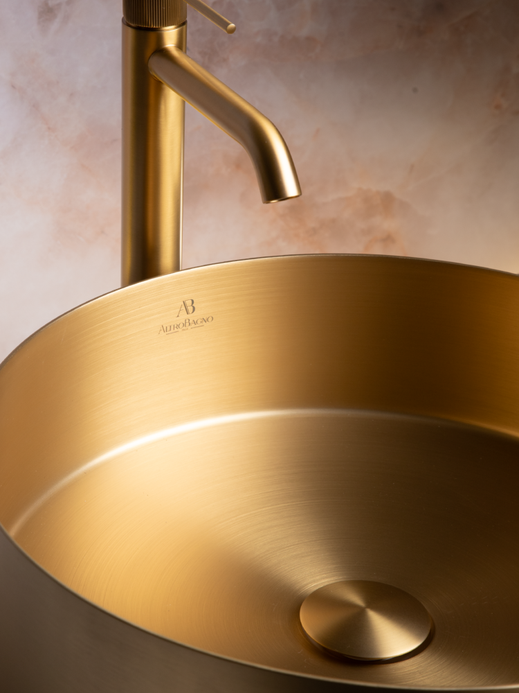 Раковина AltroBagno Luna 001001 OrSp из нержавеющей стали