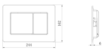 Кнопка смыва AltroBagno PFP 0284 BG
