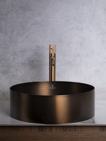 Раковина AltroBagno Luna 001004 BrAn из нержавеющей стали