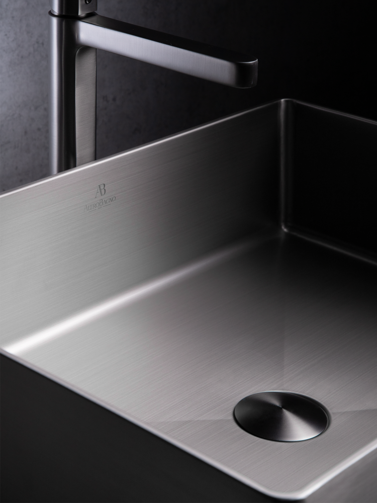 Раковина ALTROBAGNO Аккордо (Accordo) 001010 MtGr из нержавеющей стали