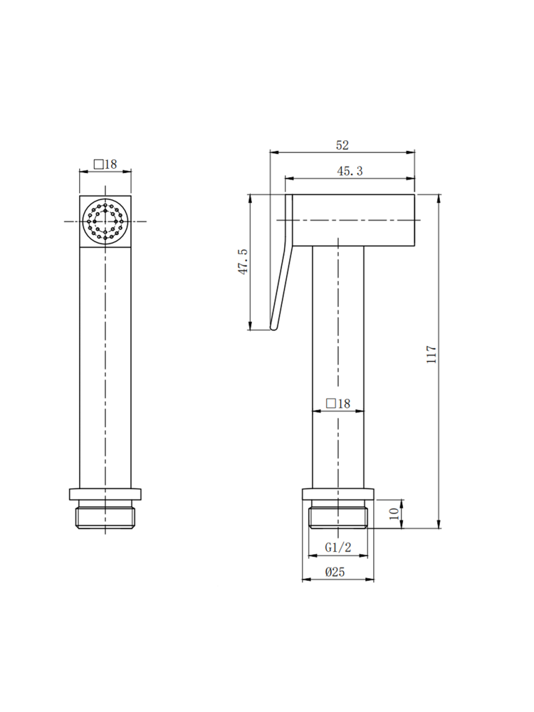 Гигиеническая лейка ALTROBAGNO BS 060213 GM