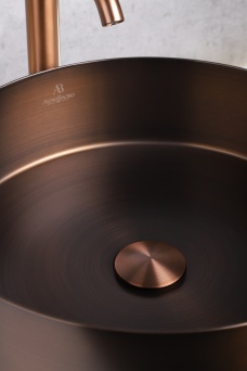 Раковина AltroBagno Luna 001004 BrAn из нержавеющей стали