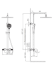 Душевая система с термостатом AltroBagno Bilancia 030430 MB