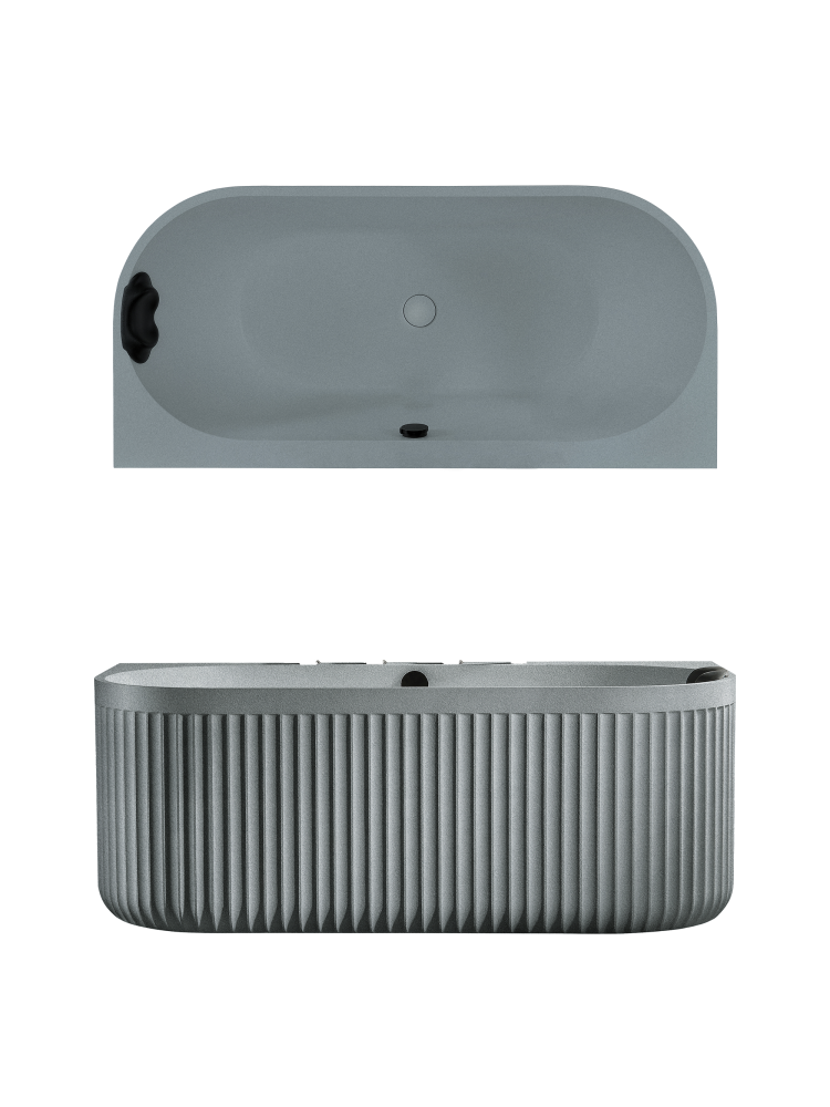 Ванна из искусственного камня AltroBagno Fabiana 090207 Granite Gray