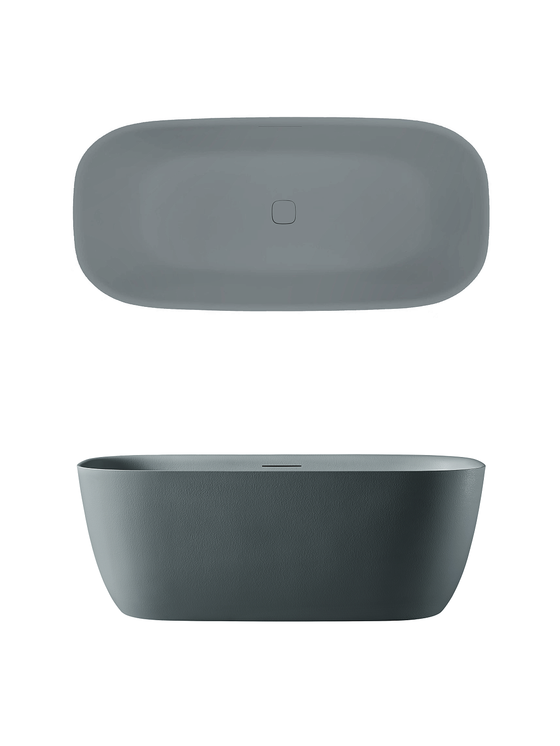 Ванна из искусственного камня AltroBagno Luciana 090222 Granite Gray