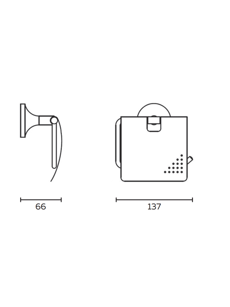 Держатель для туалетной бумаги AltroBagno Corposo 080911 Gl