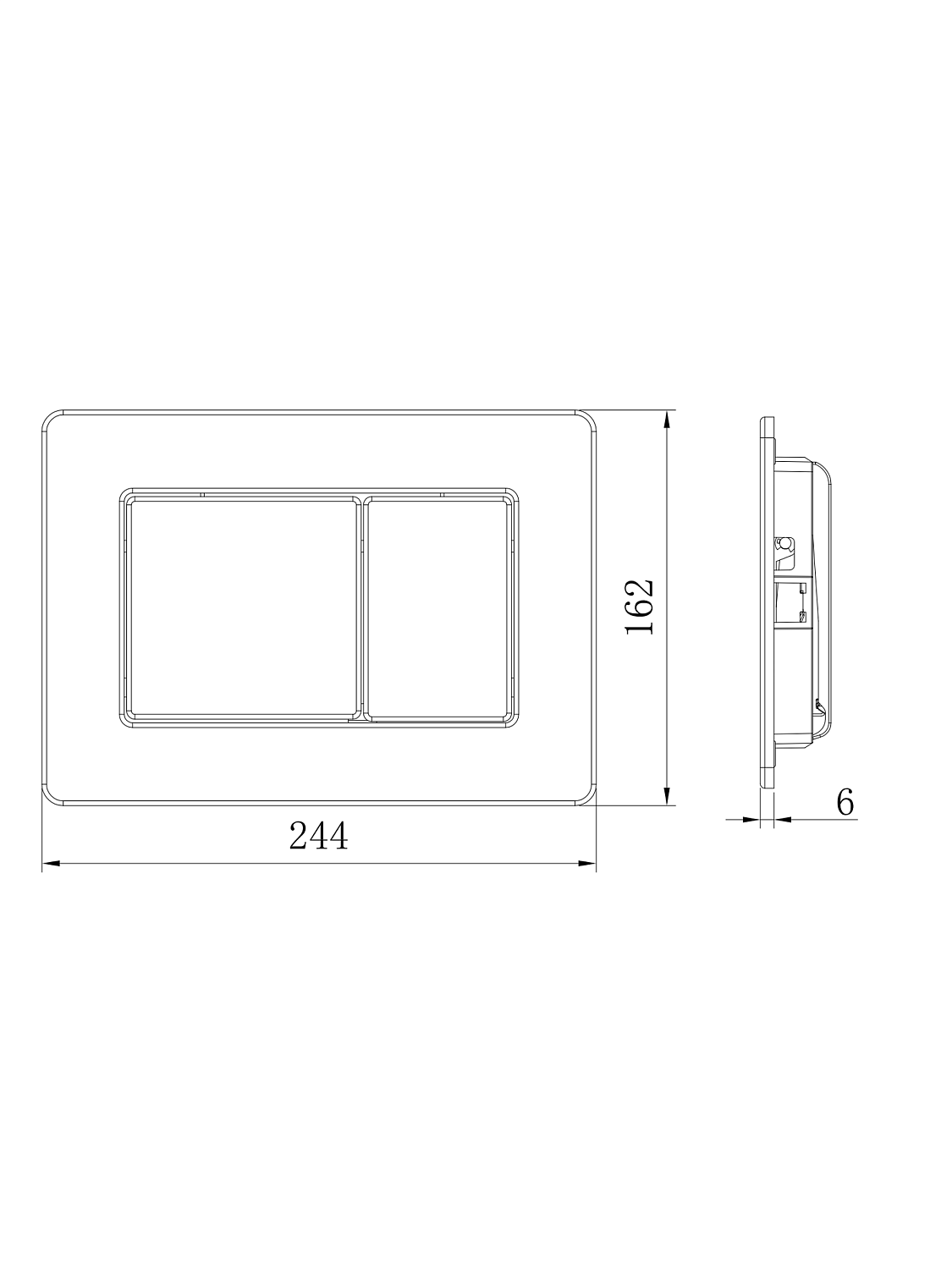 Кнопка смыва AltroBagno PFP 0283 MB