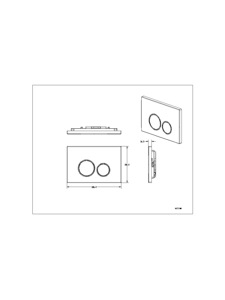 Кнопка смыва ALTROBAGNO PFP 005DQ
