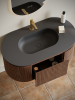 Тумба с раковиной ALTROBAGNO Каленелла (Calenella) 1000 Walnut/Grey