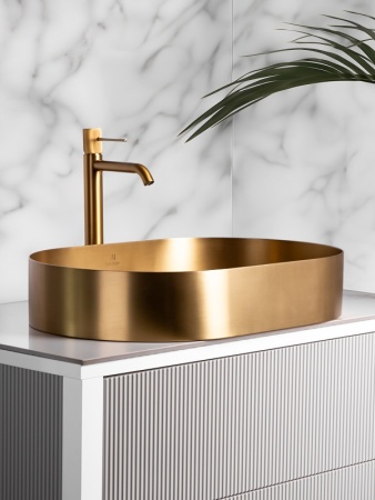 Раковина AltroBagno Eterno 001025 OrSp из нержавеющей стали