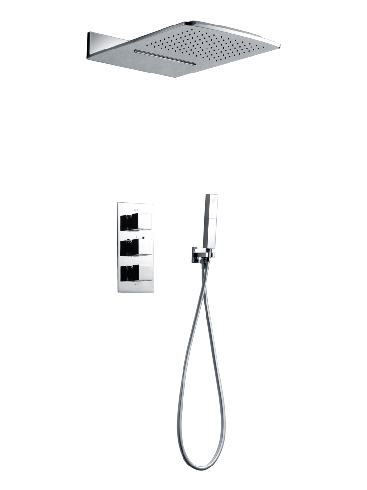 Встраиваемая душевая система с термостатом ALTROBAGNO Каската (Cascata) 040101 Cr