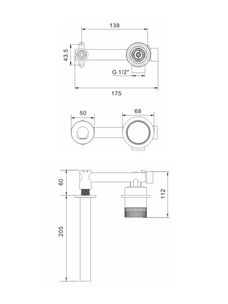 Смеситель для раковины ALTROBAGNO Иконико (Iconico) 010526 GM