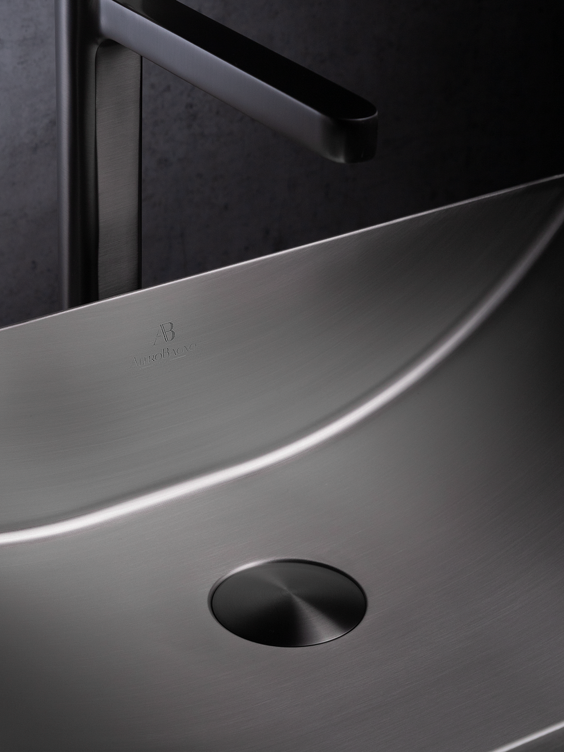 Раковина AltroBagno Futuro 001014 MtGr из нержавеющей стали