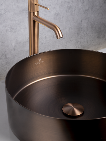 Раковина AltroBagno Luna 001004 BrAn из нержавеющей стали