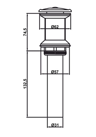 Донный клапан AltroBagno PU 070211A GM