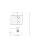 Душевая форсунка ALTROBAGNO BJ 071602 NeOp