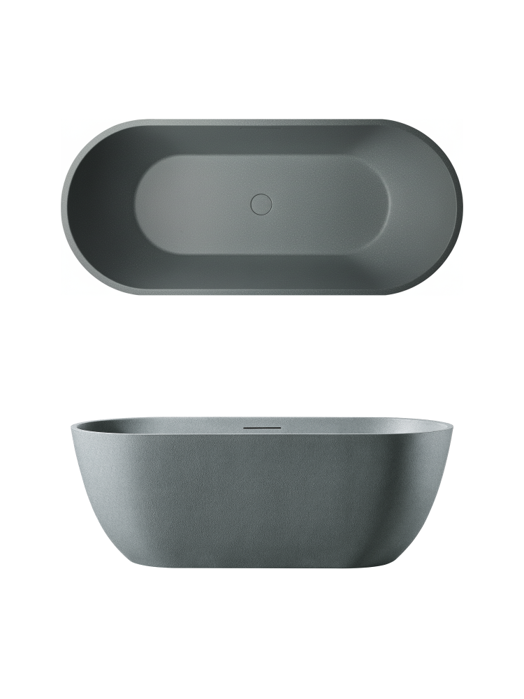 Ванна из искусственного камня AltroBagno Bruna 090202 Granite Gray