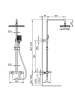 Душевая система с термостатом AltroBagno Lamberto 030426 GM