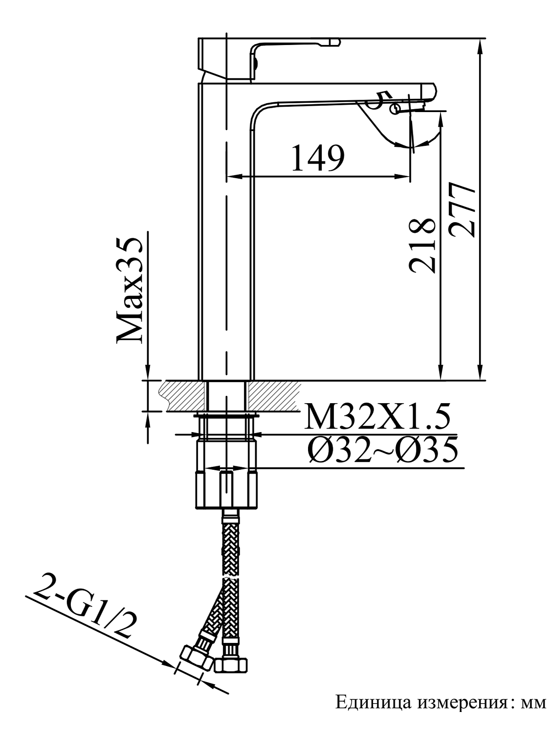 Смеситель для раковины AltroBagno Lamberto 010224 GM