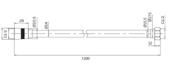 Душевой шланг AltroBagno SH 071706 GM