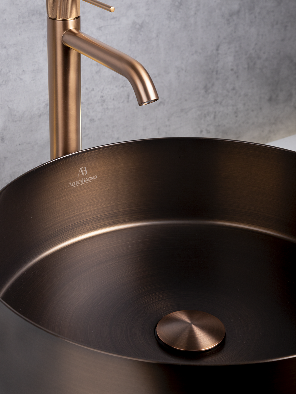 Раковина AltroBagno Luna 001004 BrAn из нержавеющей стали