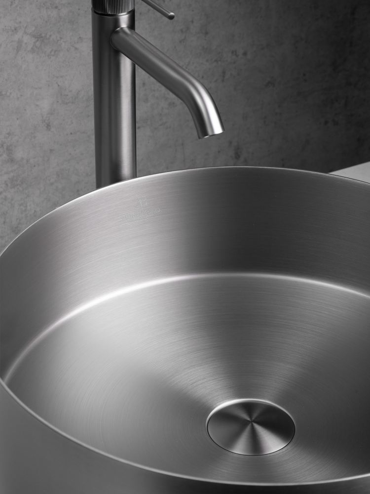 Раковина AltroBagno Luna 001002 MtGr из нержавеющей стали