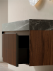 Тумба c раковиной AltroBagno Pino 1200 Walnut/Italian Grey