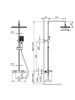 Душевая система с термостатом ALTROBAGNO Ламберто (Lamberto) 030418 MB